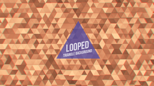 Yellow Triangle Loop Background
