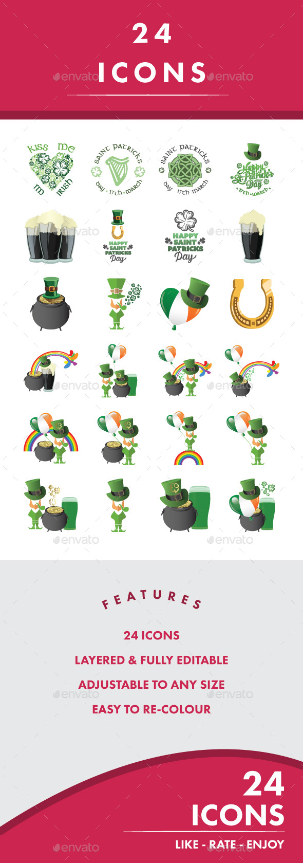 St. Patrick's Day - Icons
