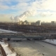 Aerial Frozen Moscow River - VideoHive Item for Sale