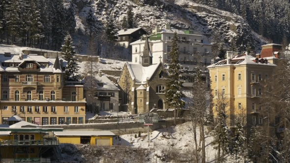 Church in the Mountain City of Bad Gastein