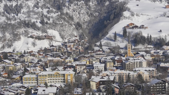 Typical Austrian Town in Winter, Stock Footage | VideoHive