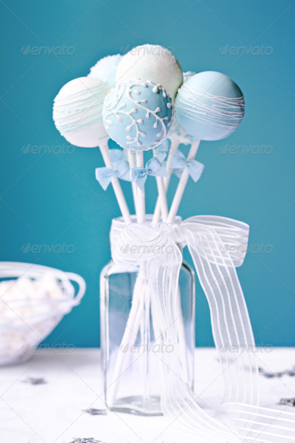 Wedding cake pops - Stock Photo - Images