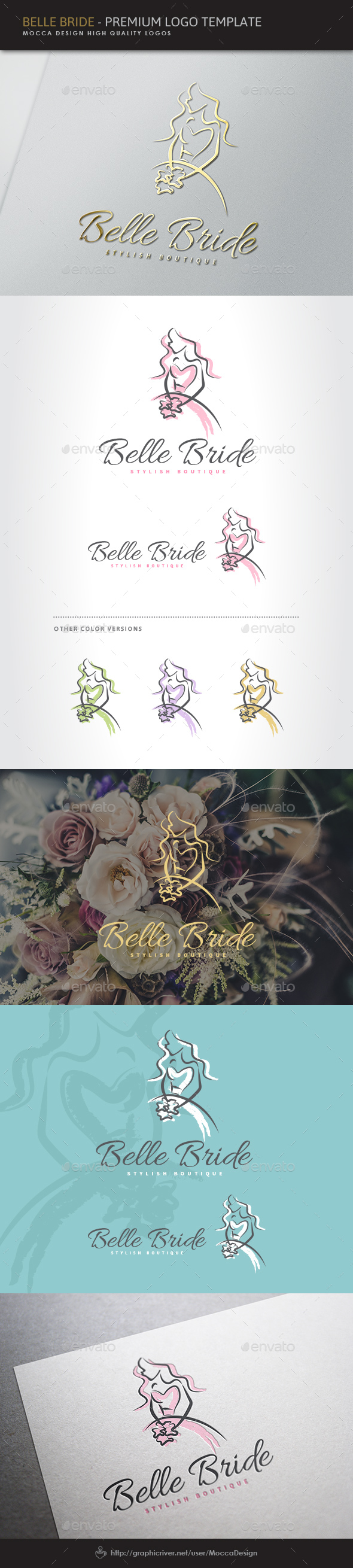 Belle Bride Logo - Humans Logo Templates