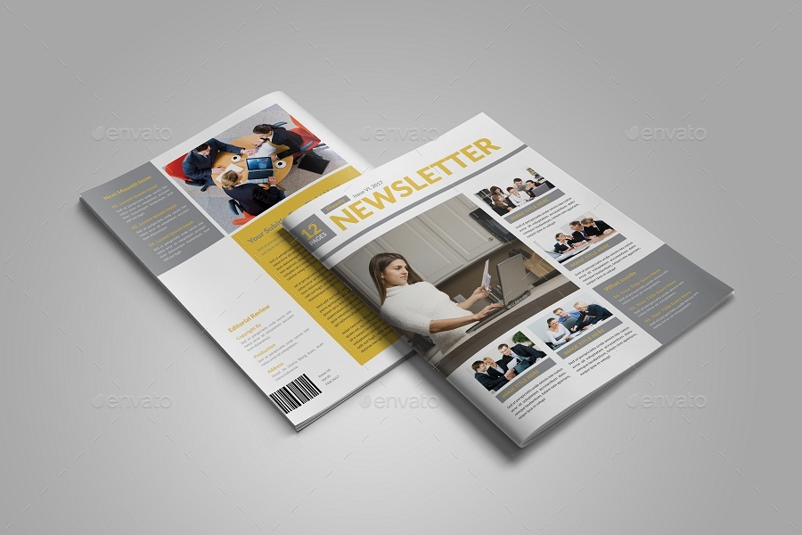 modern newsletter template by zorororonoa graphicriver