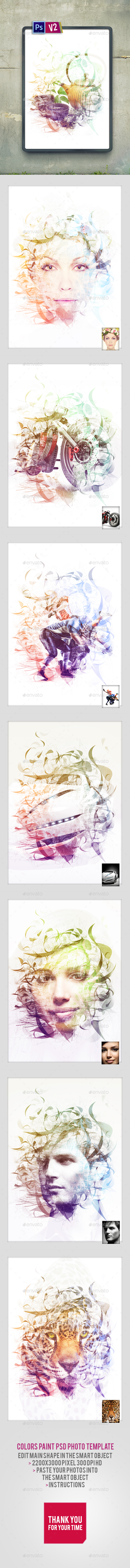 Paint Photo Template V2 - Photo Templates Graphics