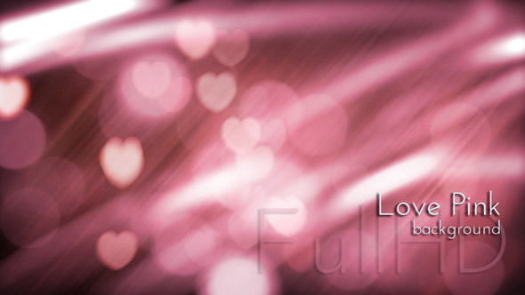 Pink Light Hearts Background
