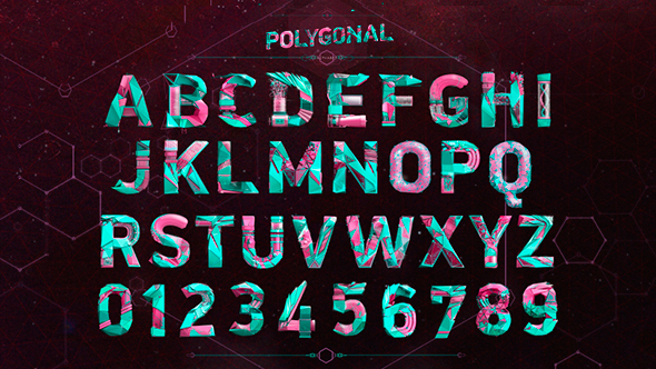 Polygonal Animated Typeface - VideoHive 19357206