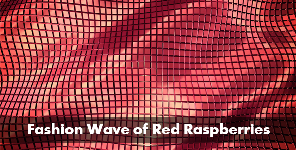 Fashion Wave of Red Raspberries 4K