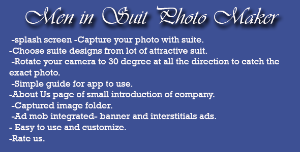 Men In Suit Photo Maker - CodeCanyon Item for Sale