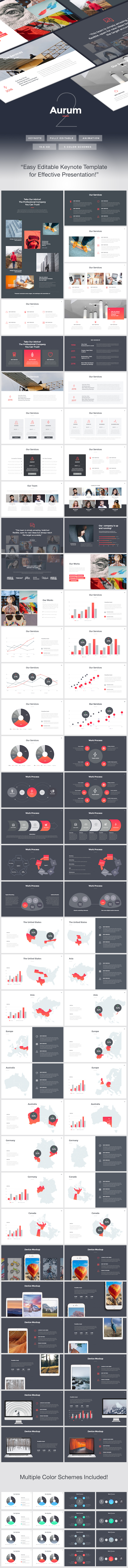 Aurum 2 - Creative Keynote Template - Keynote Templates Presentation Templates