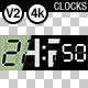 Six More Digital Clocks 4k - VideoHive Item for Sale