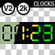 Six Digital Clocks 2k - VideoHive Item for Sale