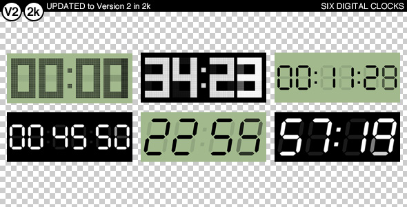 Six More Digital Clocks 2k