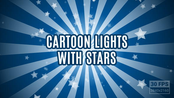 Looped Cartoon Lights with Stars