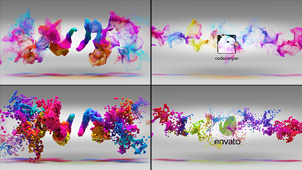 Colorful Particles Logo - VideoHive 19335829