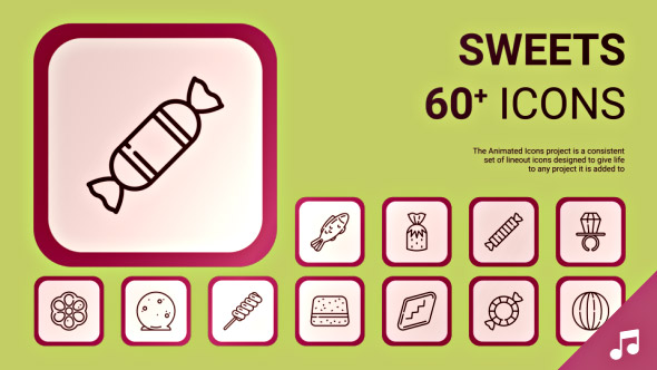 Sweets Icons and Elements