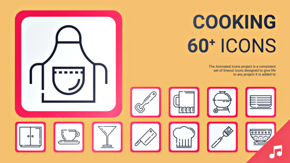 Cooking Icons and - VideoHive 19362492