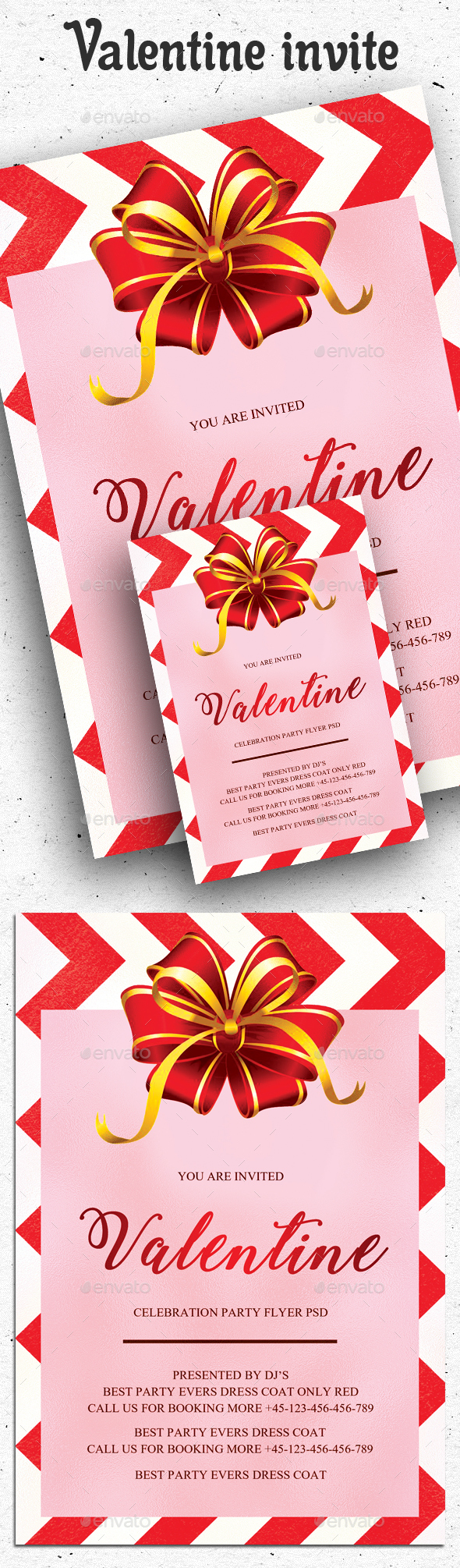 Valentine Flyer and Invitation - Clubs & Parties Events
