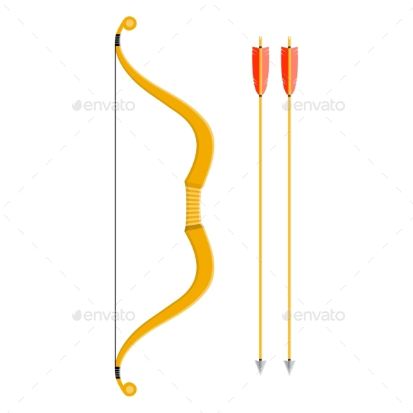 Bow and Arrow Icon - Man-made Objects Objects
