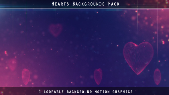 Hearts Backgrounds Pack