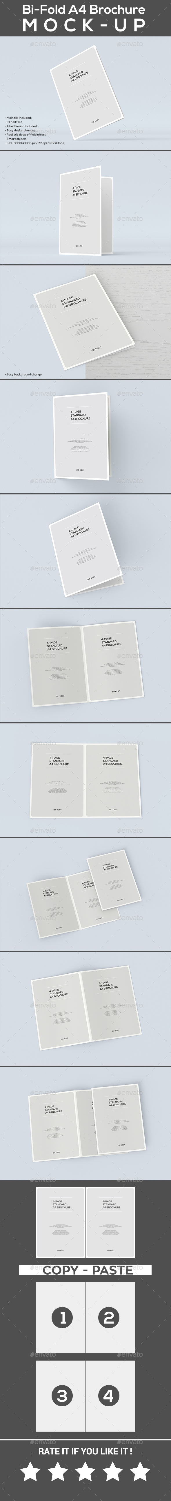 Bi-Fold A4 Brochure MOCK-UP - Brochures Print
