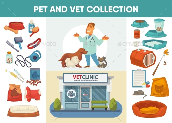Veterinary Medicine Hospital, Clinic or Pet Shop - Buildings Objects