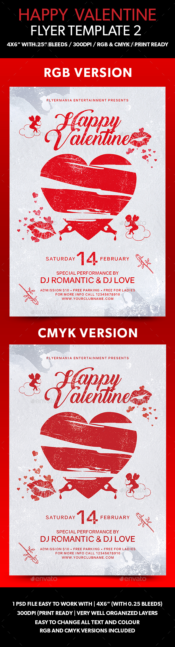 Happy Valentine Flyer Template 2 - Events Flyers