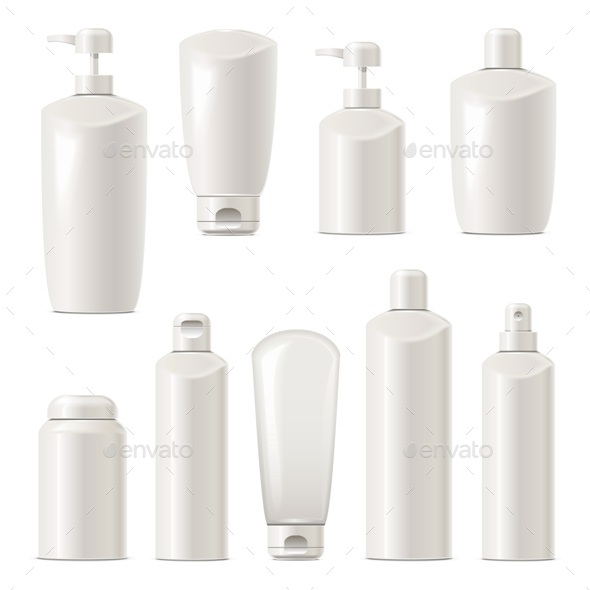 Cosmetic Packaging Icons Set 4 - Health/Medicine Conceptual