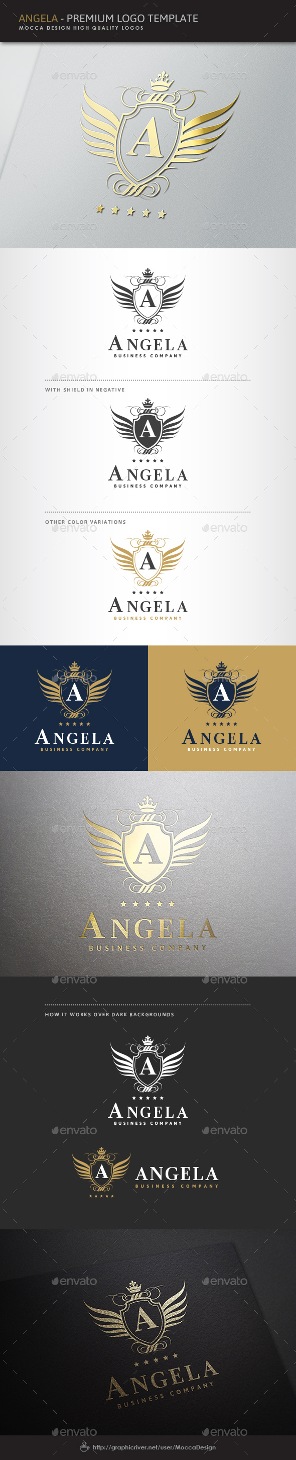 Angela Logo - Crests Logo Templates