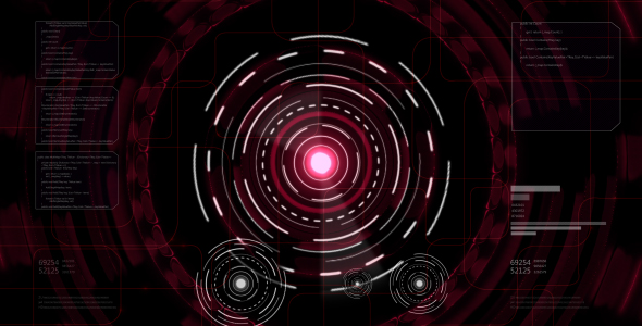 Futuristic Red Background