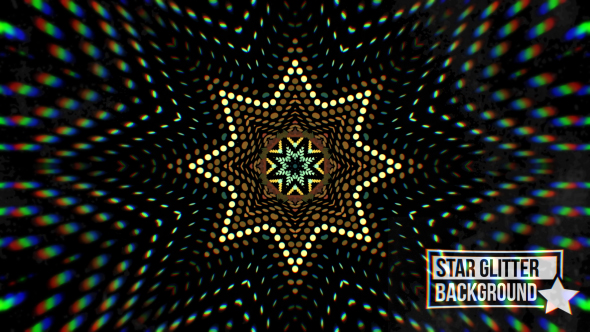 Colorful Star Glitter Background V3