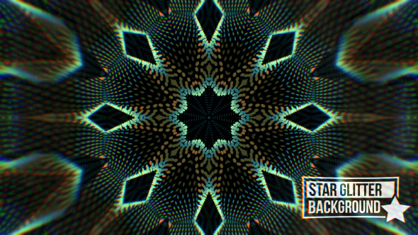 Colorful Star Glitter Background V5