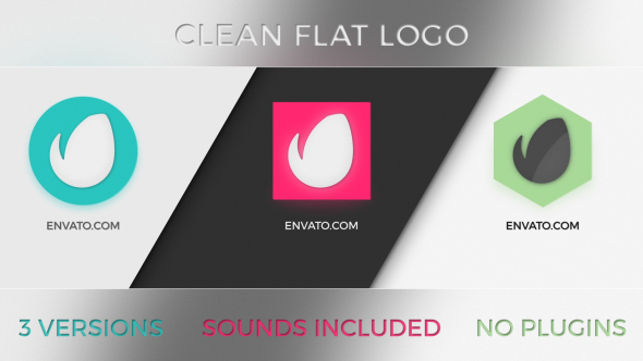 Clean Flat Logo 3 in 1