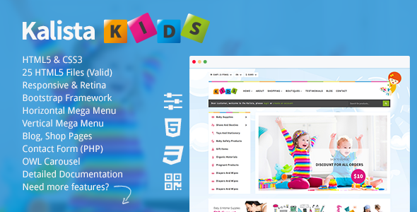 Kalista - Kids - ThemeForest 11334362