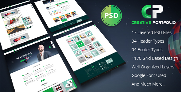 Creative Portfolio PSD - ThemeForest 19322368