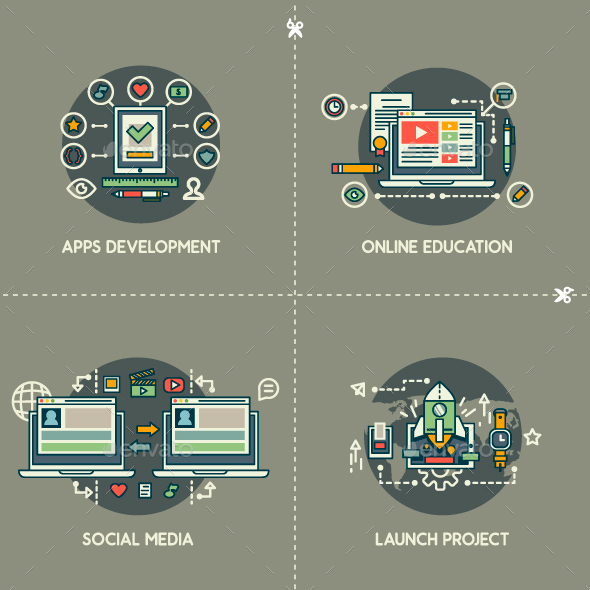 Apps Development, Online Education, Social Media, Launch Project - Technology Conceptual