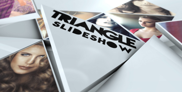 Triangle Slideshow Video Displays template preview
