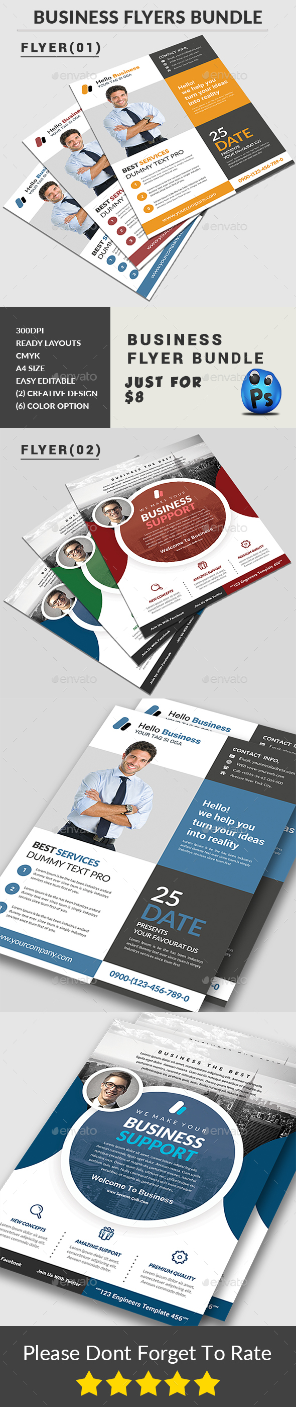 Business Flyers Bundle - Corporate Flyers