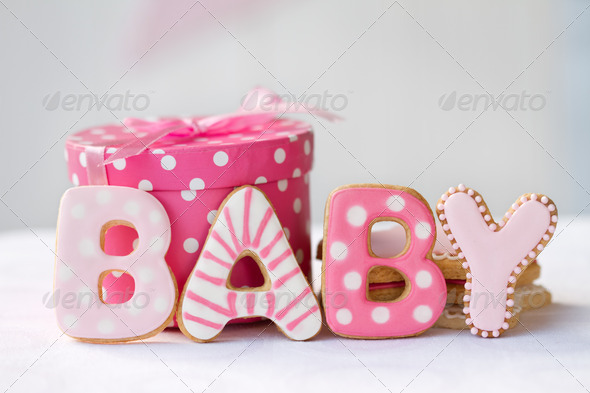 Baby shower cookies - Stock Photo - Images