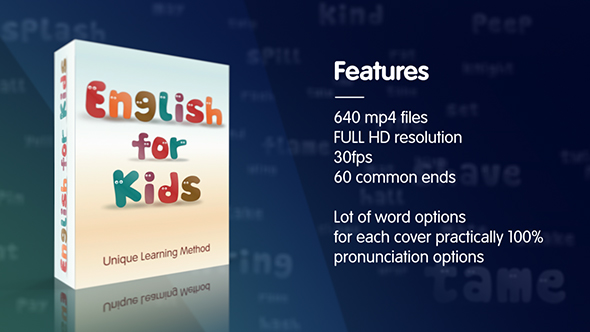 English for Kids. Part 1 - Phonics | Motion Graphics