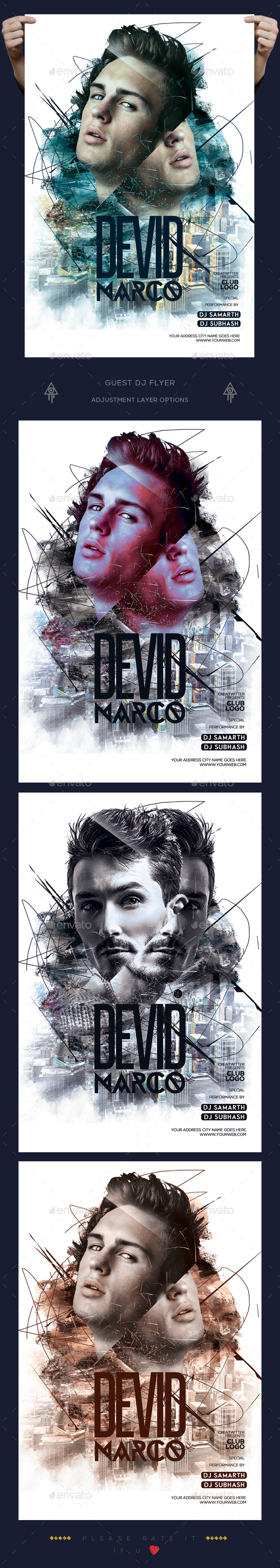 Guest Dj Flyer - Clubs & Parties Events