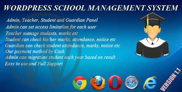 Wordpress School Management - CodeCanyon 9954145