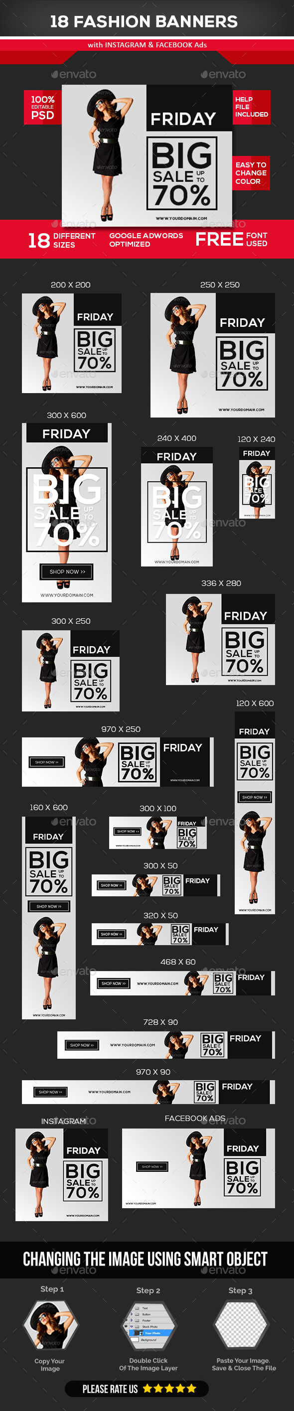 Fashion Sale Banners - Banners & Ads Web Elements