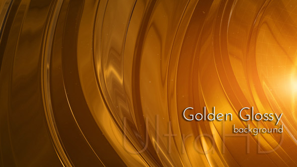 Golden Glossy Surface Background