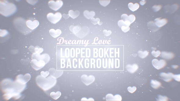 Dreamy Love Bokeh Background