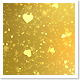 Golden Glitter Hearts Background - VideoHive Item for Sale