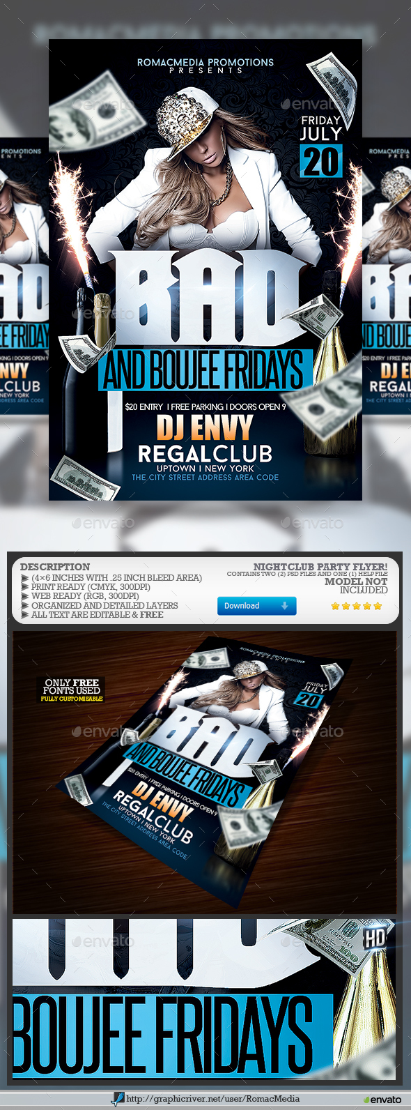 Nightclub Party Flyer - Clubs & Parties Events