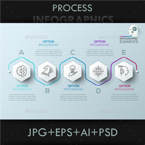 Modern Infographic Process Template - Infographics