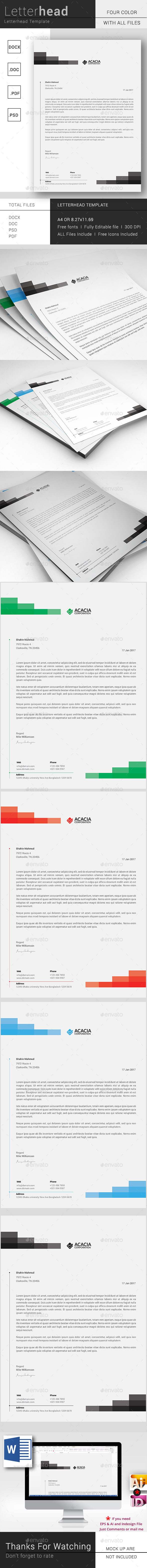 Clean Letterhead - Proposals & Invoices Stationery