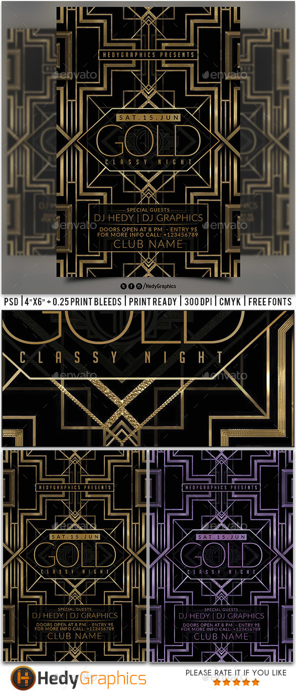 Classy Night Flyer - Events Flyers